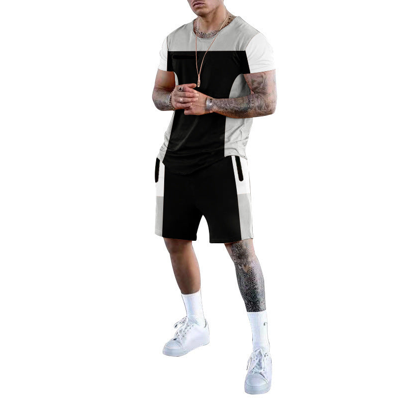 Herren Sportliches Freizeit-Set mit atmungsaktivem Design und praktischen Taschen