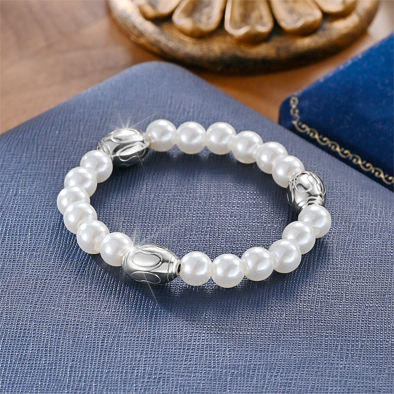 Damen Perlarmband mit hochwertigem Silberverschluss Shop Nory