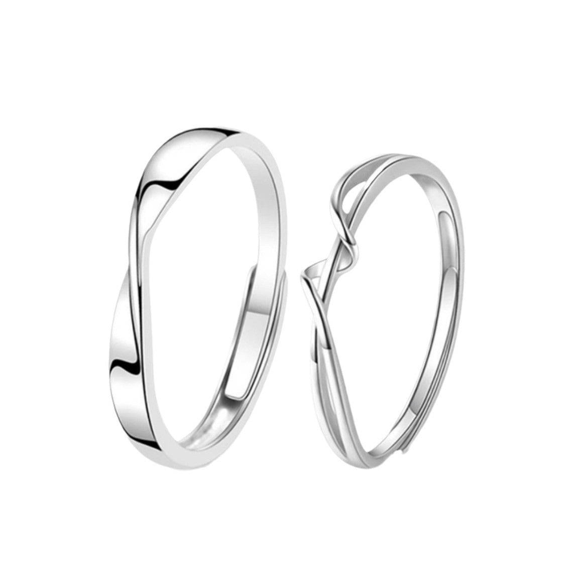 Damen Zierlicher und eleganter Ring mit geschwungenem Design Shop Nory