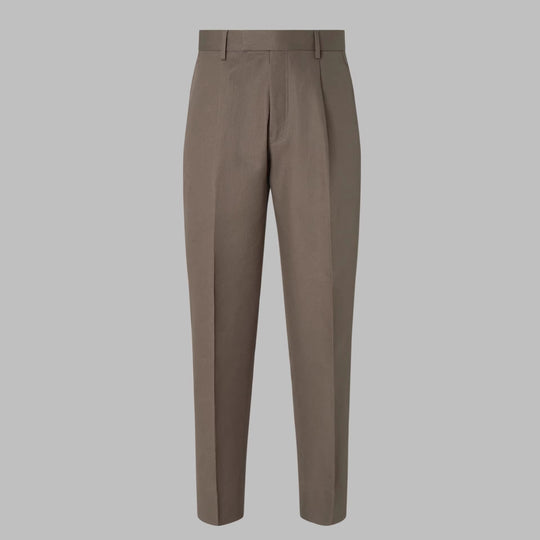Herren Hochwertige Bundfaltenhose