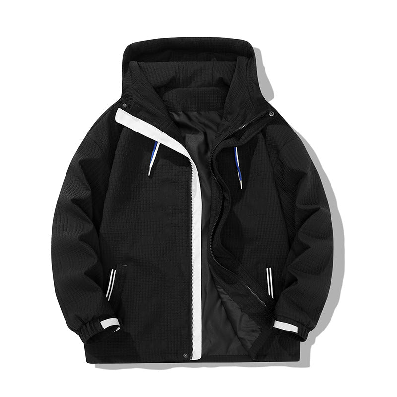 Herren leichte Windjacke mit praktischen Reißverschlusstaschen Shopnory