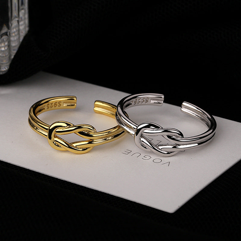 Damen offener Ring mit eleganter Knotenstruktur Shop Nory
