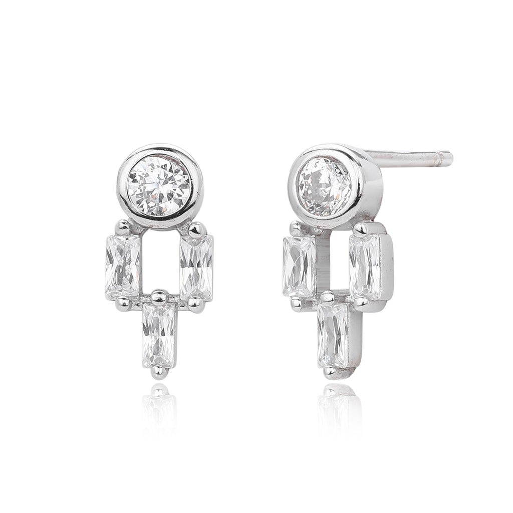 Damen Ohrstecker mit luxuriösem Zirkon-Design und hohem Glanz Shop Nory