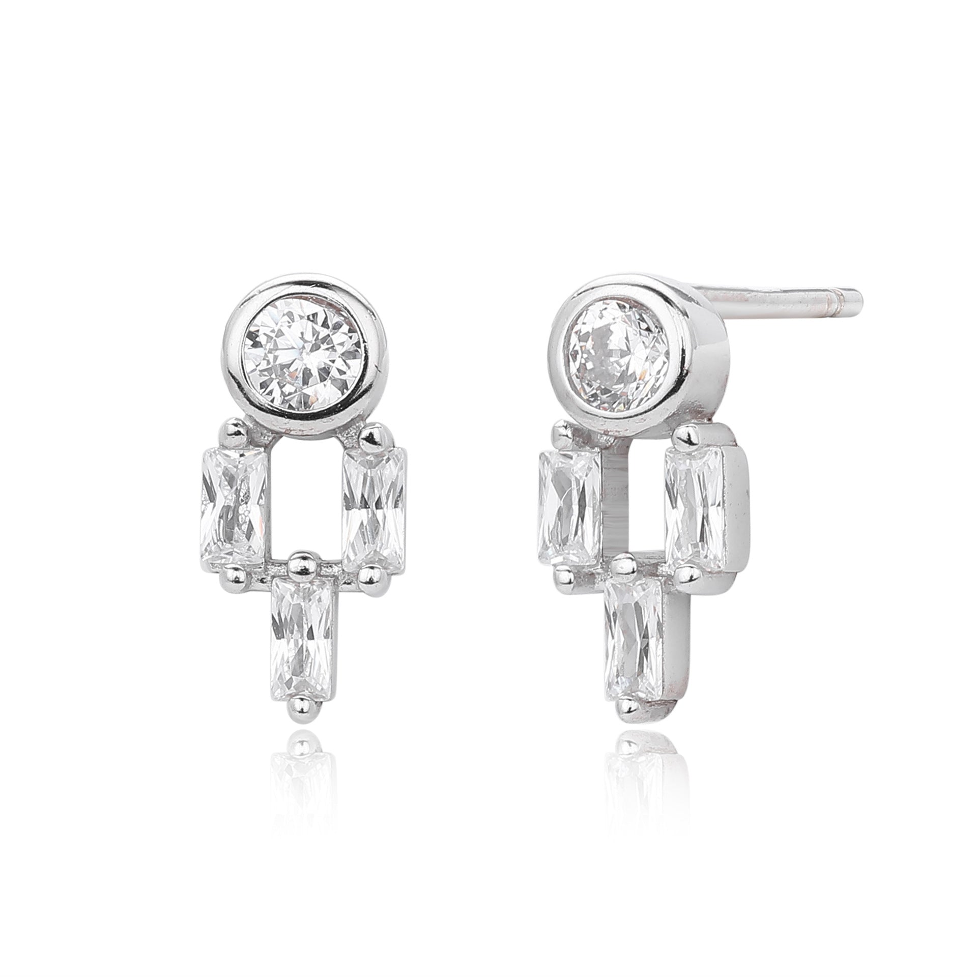 Damen Ohrstecker mit luxuriösem Zirkon-Design und hohem Glanz Shop Nory