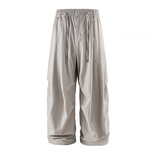 Unisex Weitgeschnittene technische Cargo-Hose mit Gummibund, Kordelzug und Reißverschlusstaschen Shop Nory