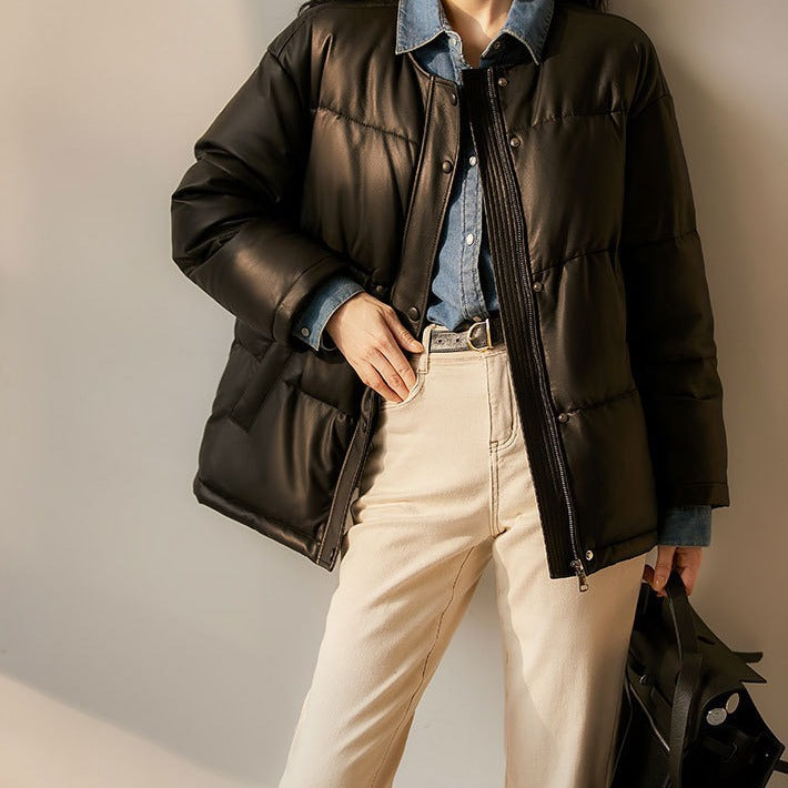 Damen Steppjacke mit hohem Kragen Shop Nory