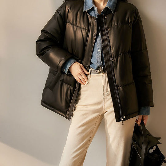 Damen Steppjacke mit hohem Kragen Shop Nory