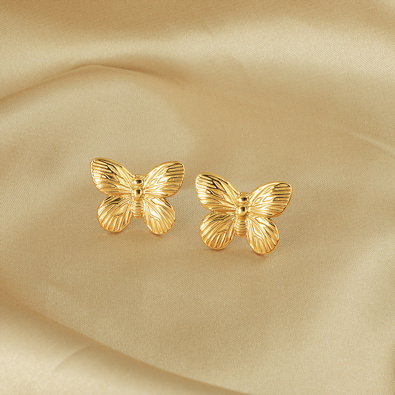 Frauen Blumen-inspirierten Schmetterling Ohrstecker Shop Nory