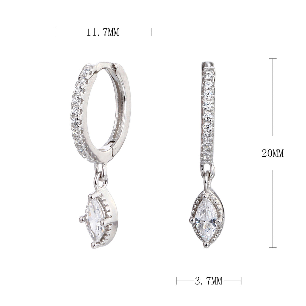 Damen Ohrhänger mit funkelnden Zirkonia und luxuriösem Design Shop Nory
