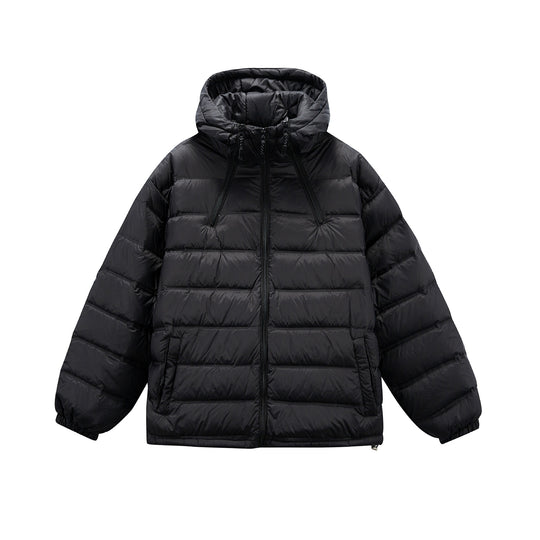 Herren Boxy-Pufferjacke mit hoher Stehkapuze, doppeltem Frontreißverschluss und Tunnelzug Shop Nory