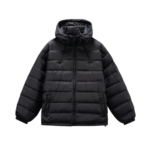 Herren Boxy-Pufferjacke mit hoher Stehkapuze, doppeltem Frontreißverschluss und Tunnelzug Shop Nory
