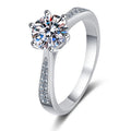 Damen Verlobungsring mit strahlendem Zirkon und filigraner Detailverzierung Shop Nory