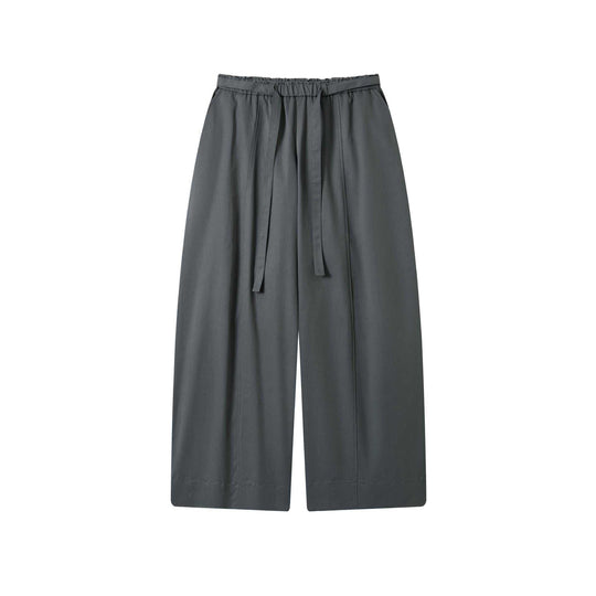 Damen Culotte-Hose mit hoher Taille weitem Bein und Bindegürtel Shop Nory