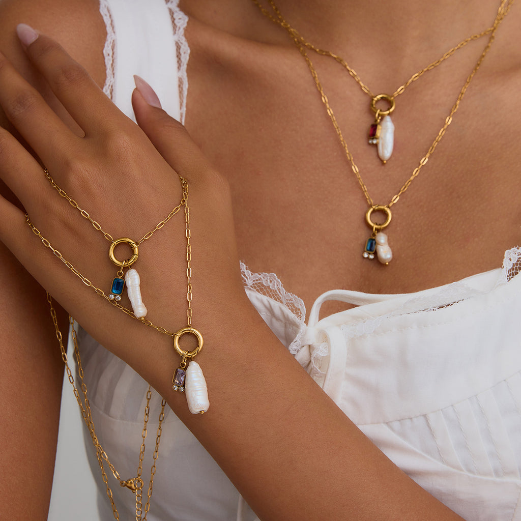 Damen Halskette mit elegantem Anhänger und hypoallergener Verarbeitung Shop Nory