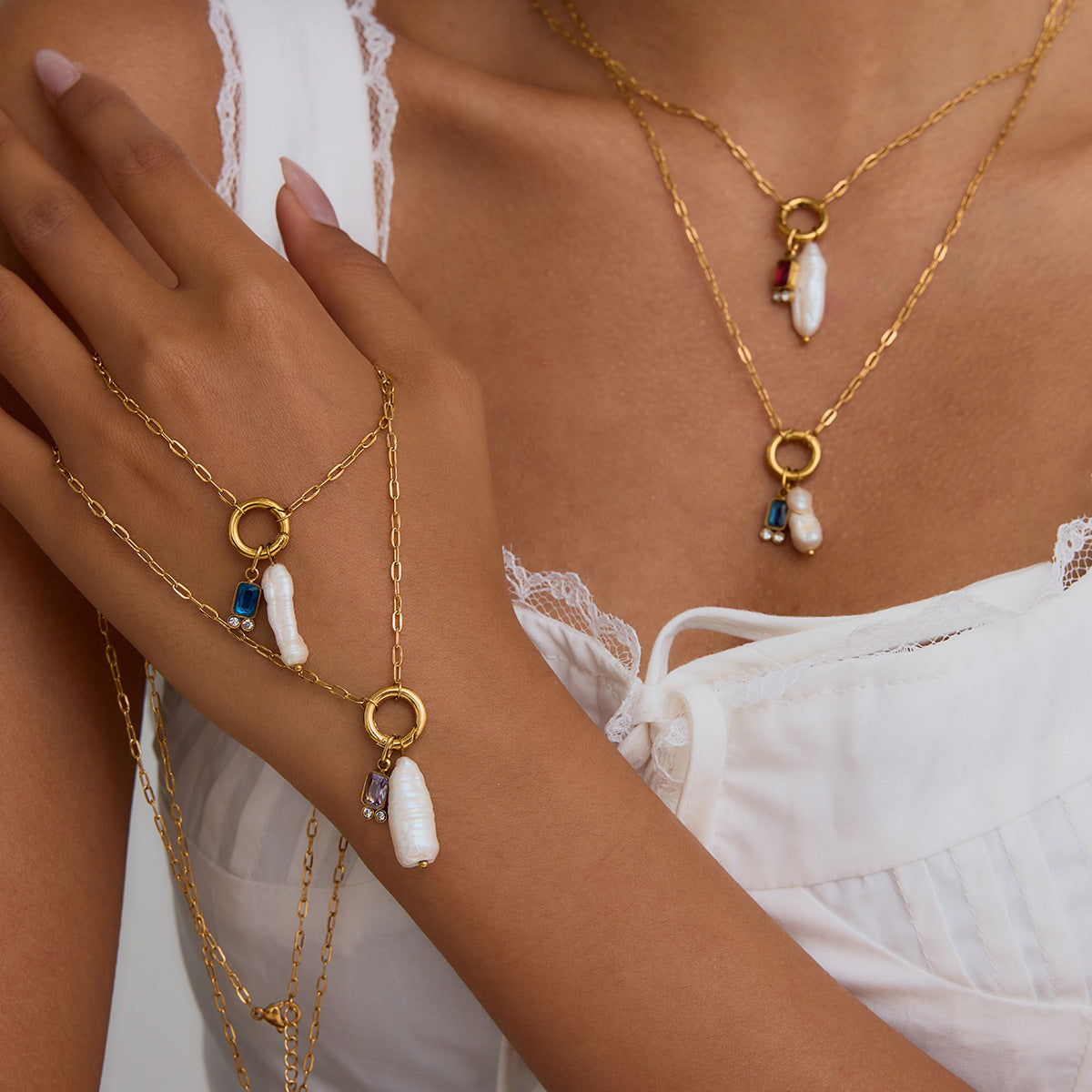 Damen Halskette mit elegantem Anhänger und hypoallergener Verarbeitung Shop Nory