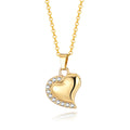 Damen Halskette mit herzförmigem Anhänger und funkelnden Zirkonia Shop Nory