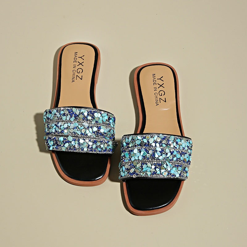 Damen Glitzernde und bequeme Slipper