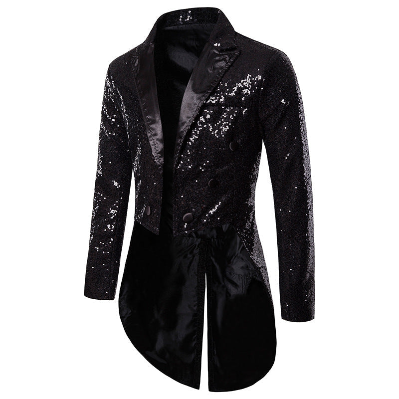 Herren glamouröser Paillettenblazer mit exklusivem Design Shopnory