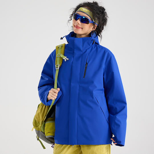 Damen Leichte wasserdichte Parka-Kapuzenjacke mit versiegelten Nähten und Kordelzug Shop Nory