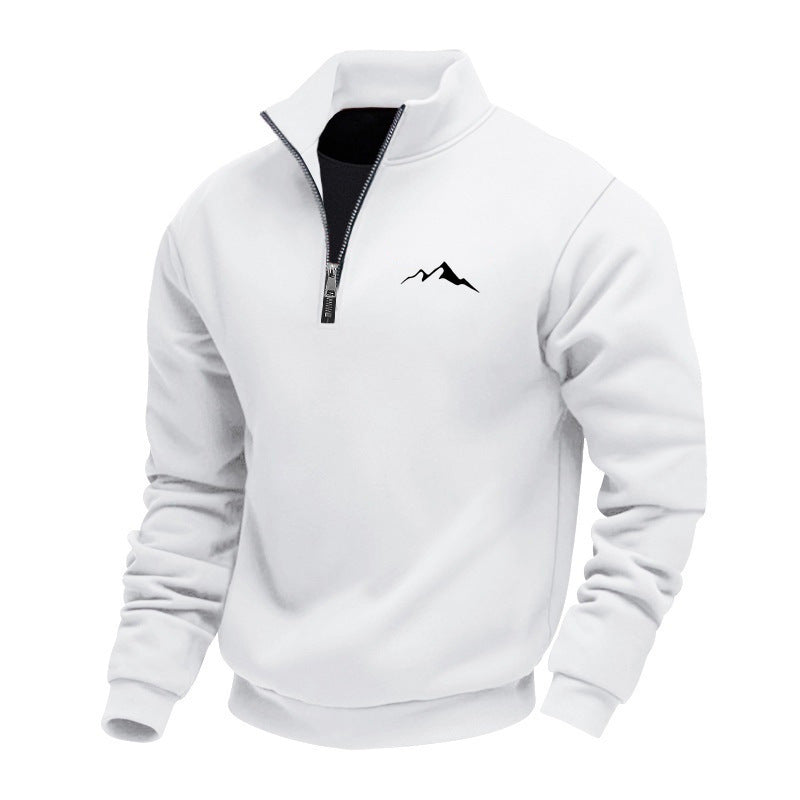Herren Sweatshirt mit kurzem Reißverschluss Shop Nory