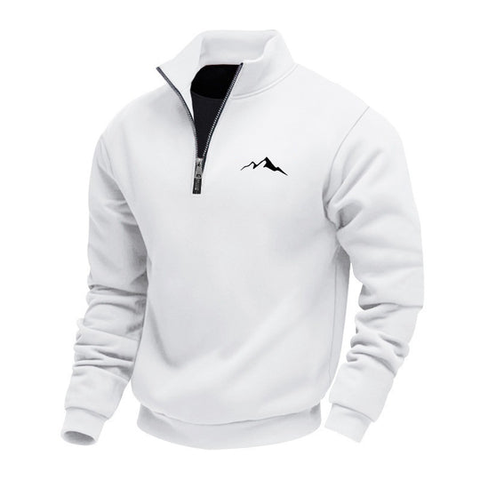 Herren Sweatshirt mit kurzem Reißverschluss Shop Nory