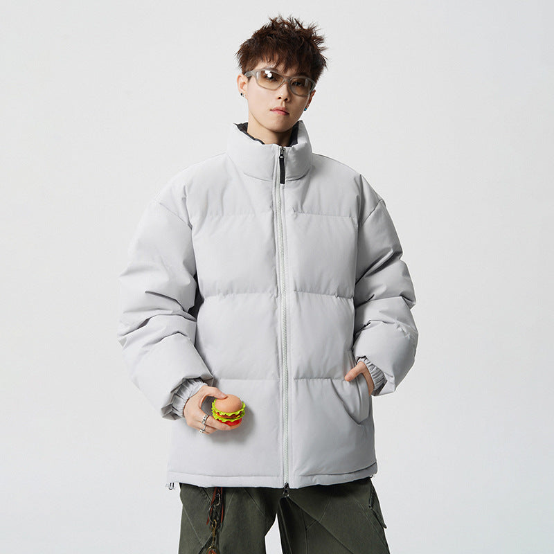 Herren Kurz geschnittene Oversize Steppjacke mit hohem Kragen Shop Nory