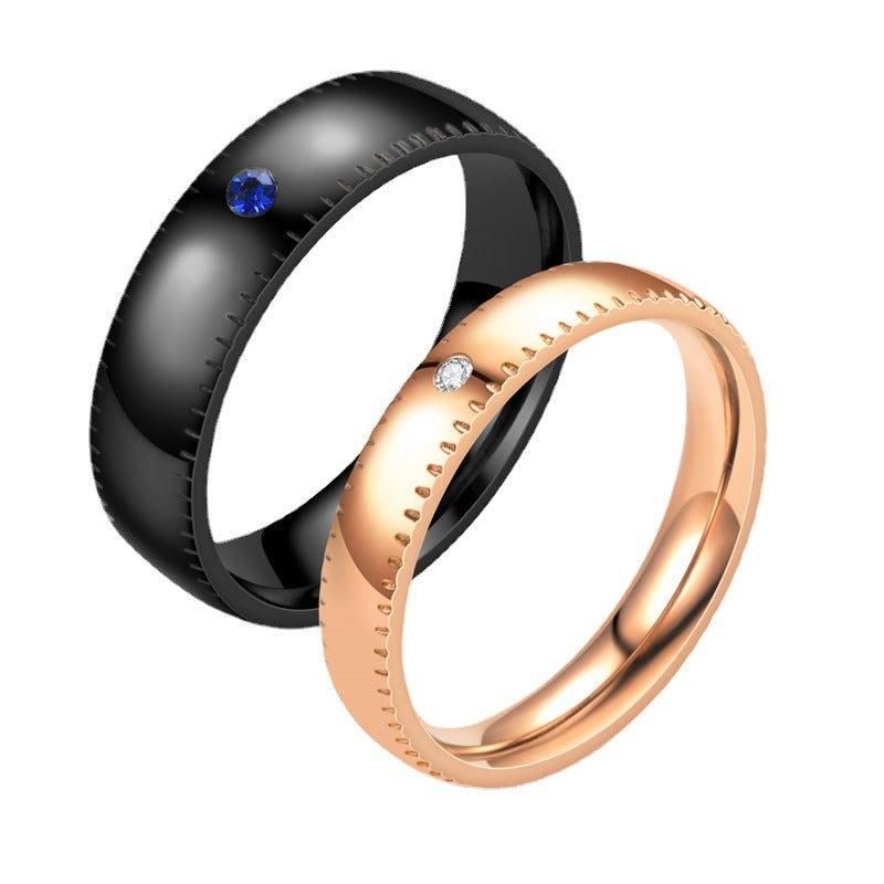 Damen Eleganter Ring mit feinen Linien und funkelndem Zirkonia Shop Nory