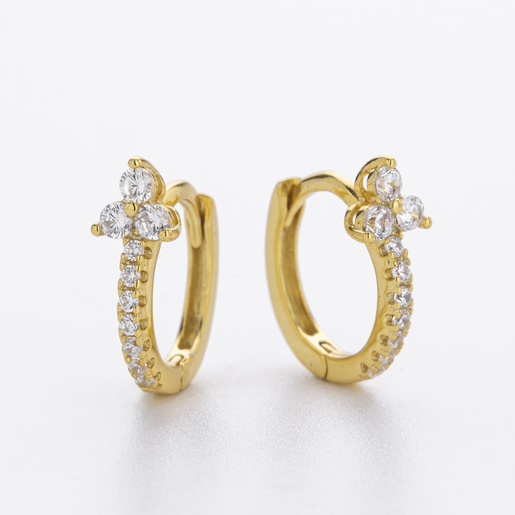Damen Ohrhänger mit glitzerndem Zirkonmotiv und hochwertigem 925 Sterling Silber Shop Nory