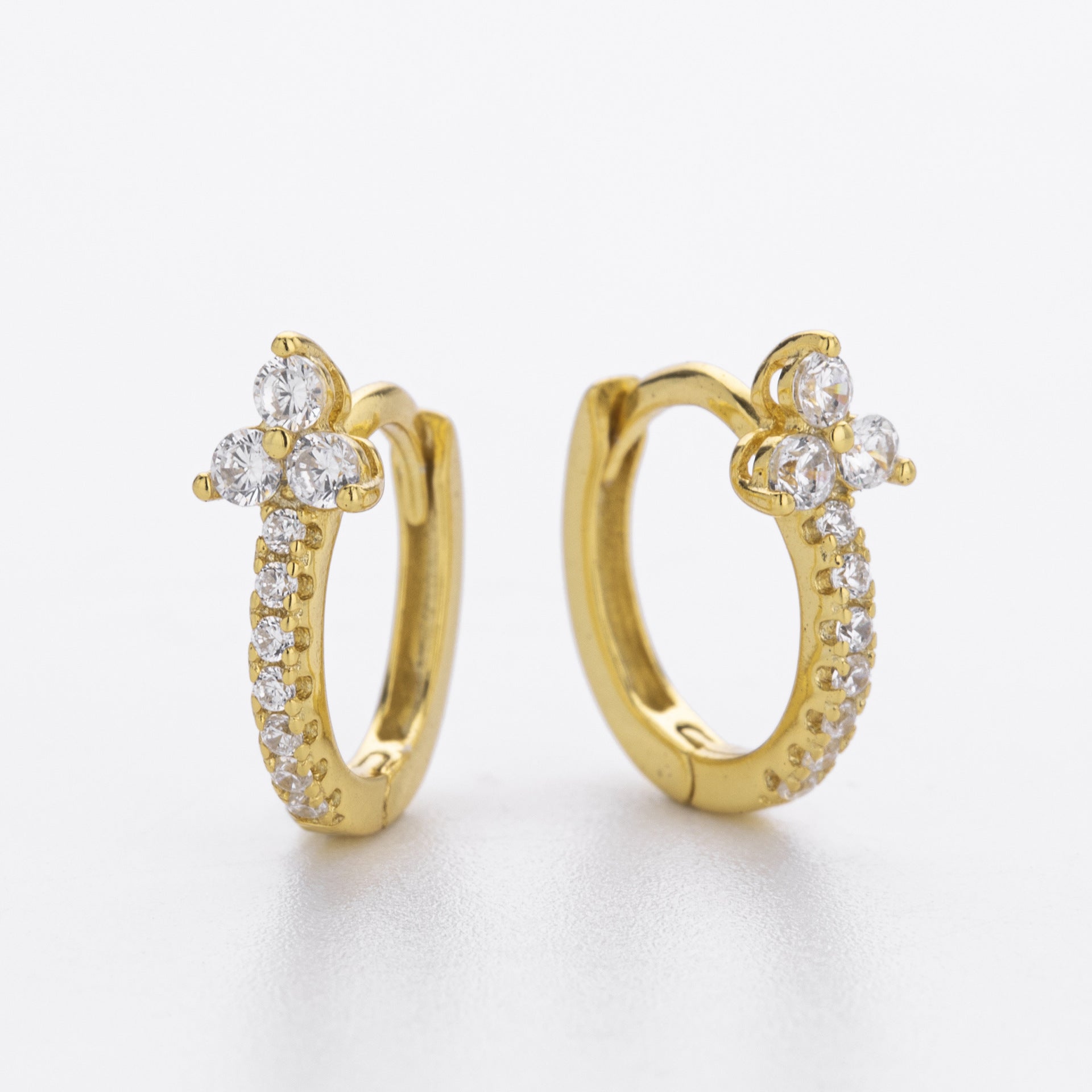 Damen Ohrhänger mit glitzerndem Zirkonmotiv und hochwertigem 925 Sterling Silber Shop Nory