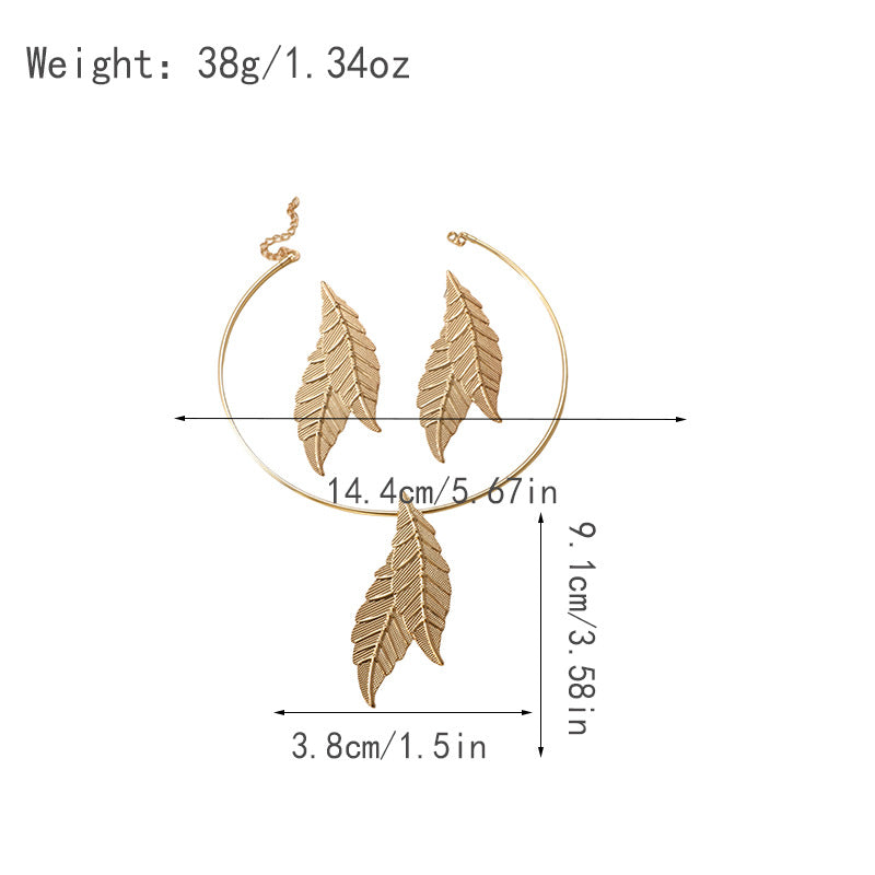 Damen Schmuckset mit filigranem Blätterdesign Shop Nory