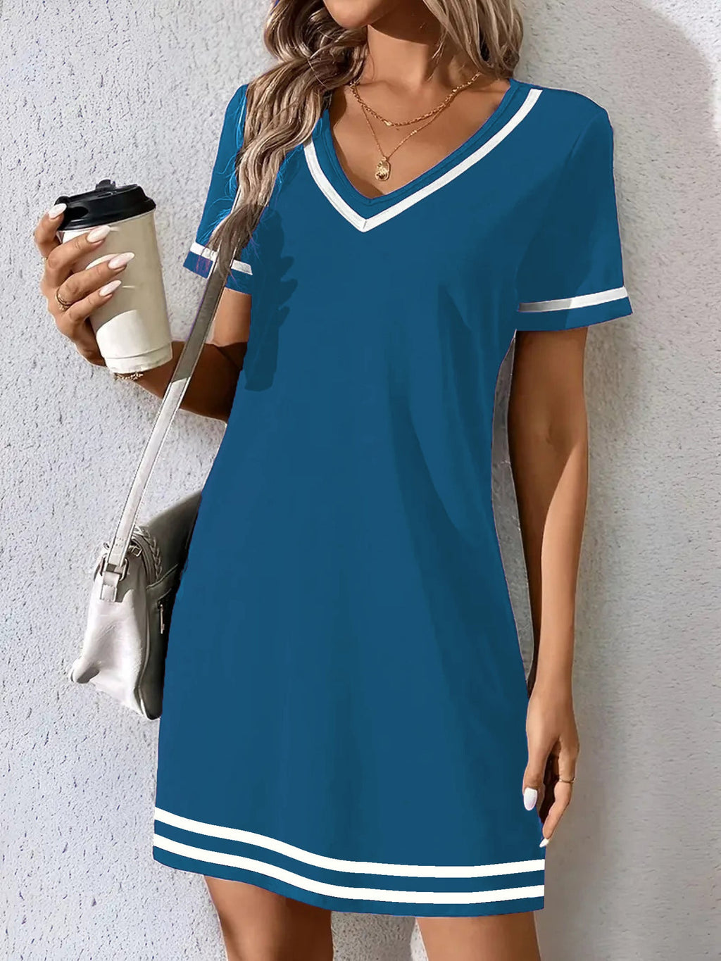 Damen Sportliches Freizeitkleid Shopnory