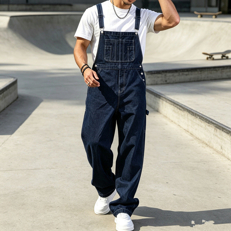 Herren Modische Denim-Latzhose Shop Nory