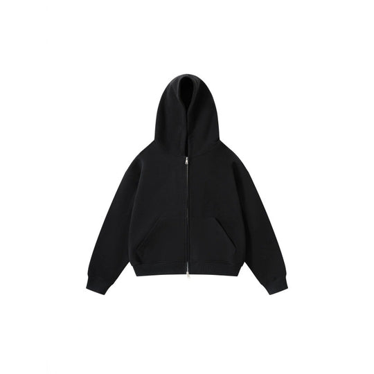 Unisex Oversize Kapuzenjacke mit durchgehendem Reißverschluss und Kängurutaschen aus Baumwoll-Fleece Shop Nory