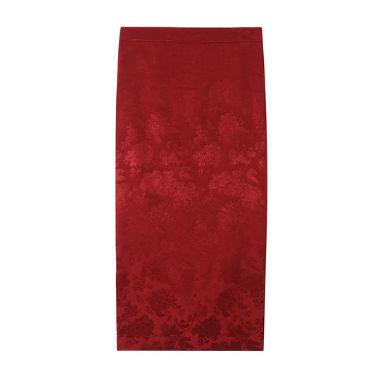 Damen Ein-Schulter Jacquard-Top mit Taillenband und Zierschleife Shop Nory