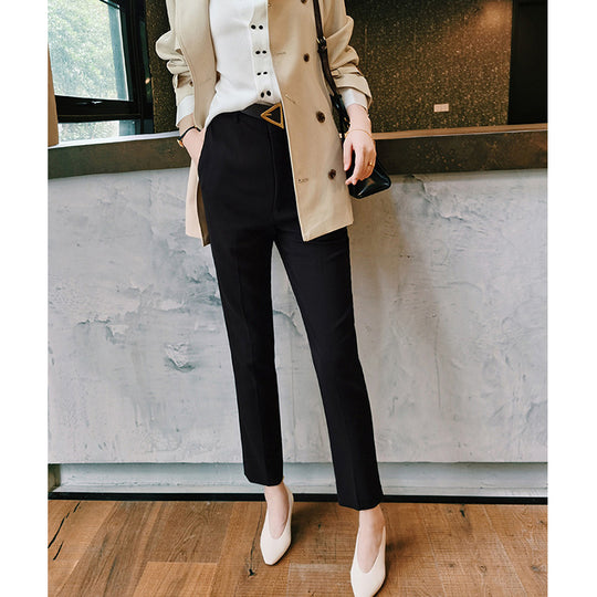 Damen Elegante Hochtaillierte Anzughose Shop Nory