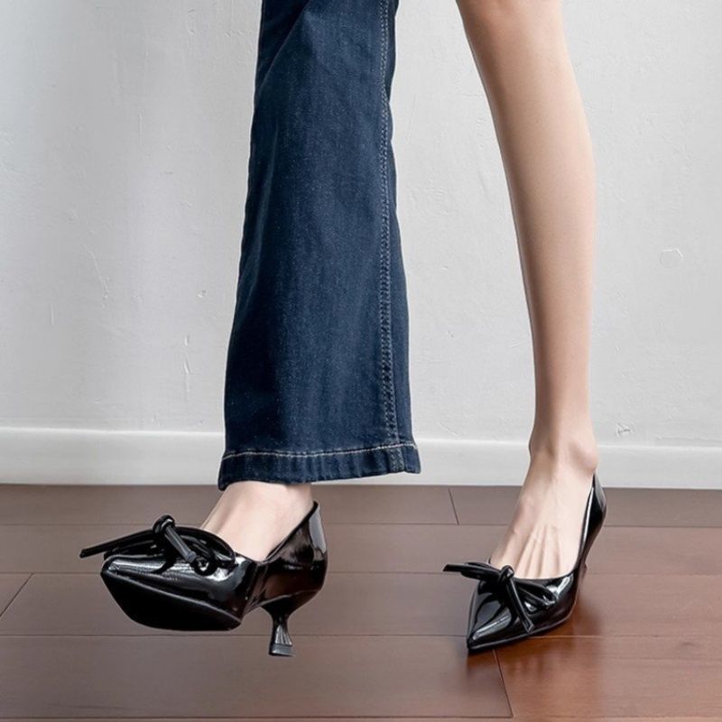 Damen High Heel Schuhe mit elegantem Schleifenakzent