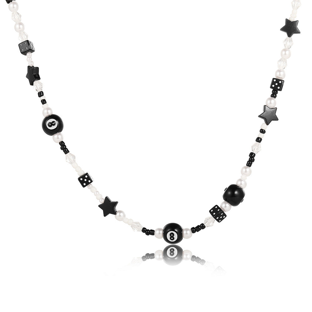 Damenkette mit kreativen Sternen und Würfeln Shop Nory