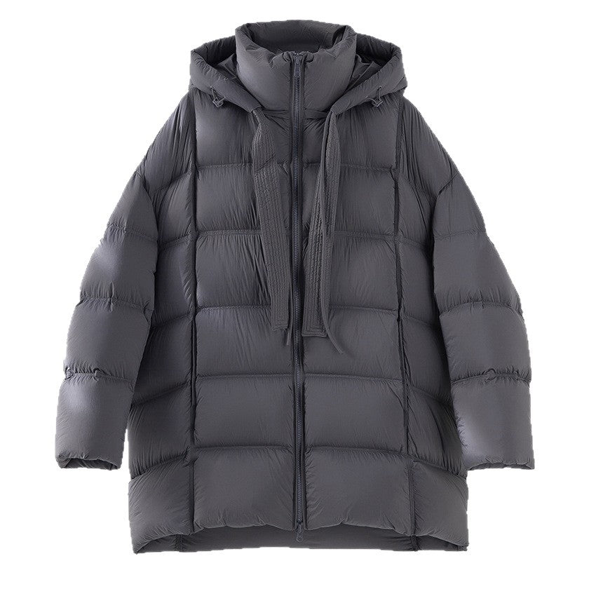 Damen Boxy-Steppjacke mit übergroßem Thermokragen und dekorativen Kordel-Details Shop Nory