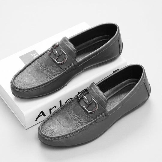 Herren Elegante Mokassins mit Metallakzent Shop Nory
