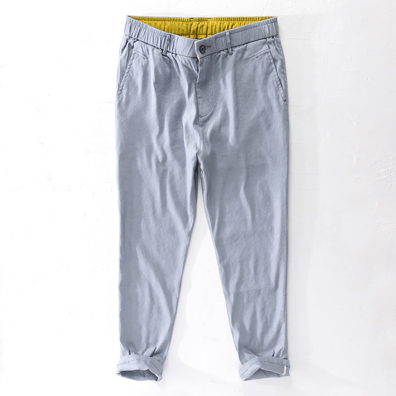 Herren Baumwoll-Chino mit Elastikbund und konischem Schnitt Shop Nory