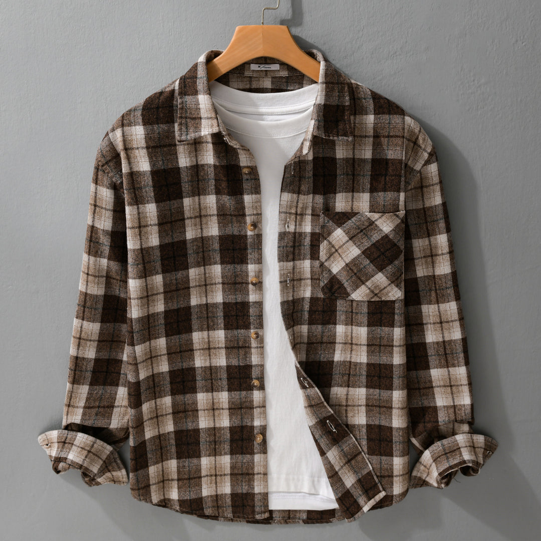 Herren Karo‑Flanell Überhemd Shop Nory