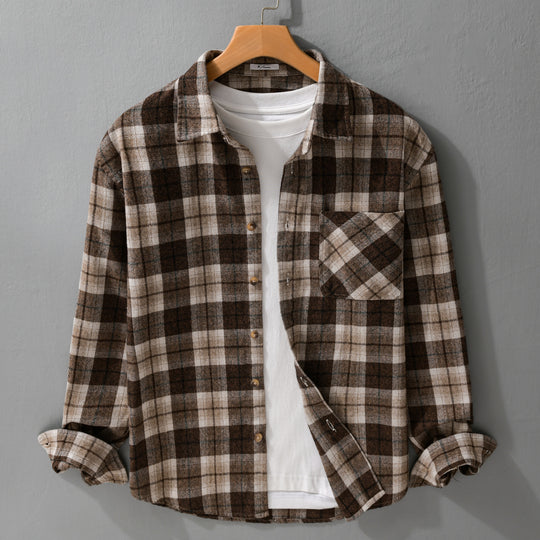 Herren Karo‑Flanell Überhemd Shop Nory