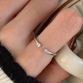 Damen Minimalistischer Ring mit funkelndem Akzent Shop Nory