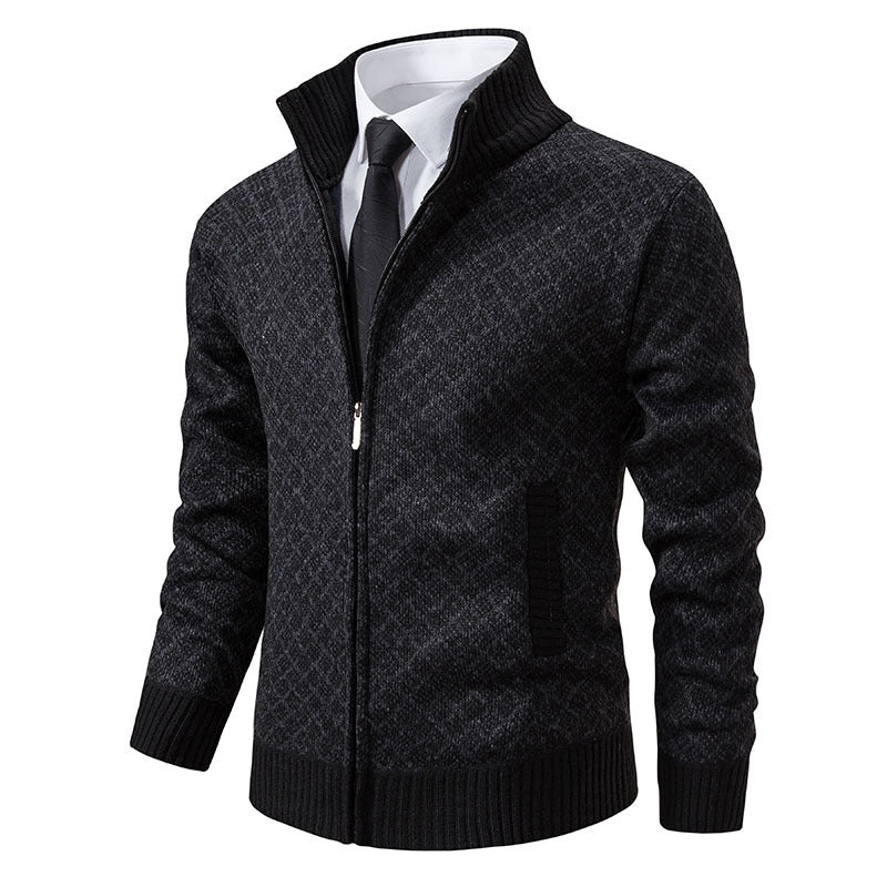 Herren stilvolle Strickjacke mit hochwertigem Zipper ShopNory