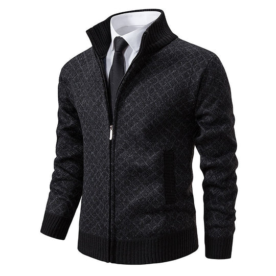 Herren stilvolle Strickjacke mit hochwertigem Zipper ShopNory