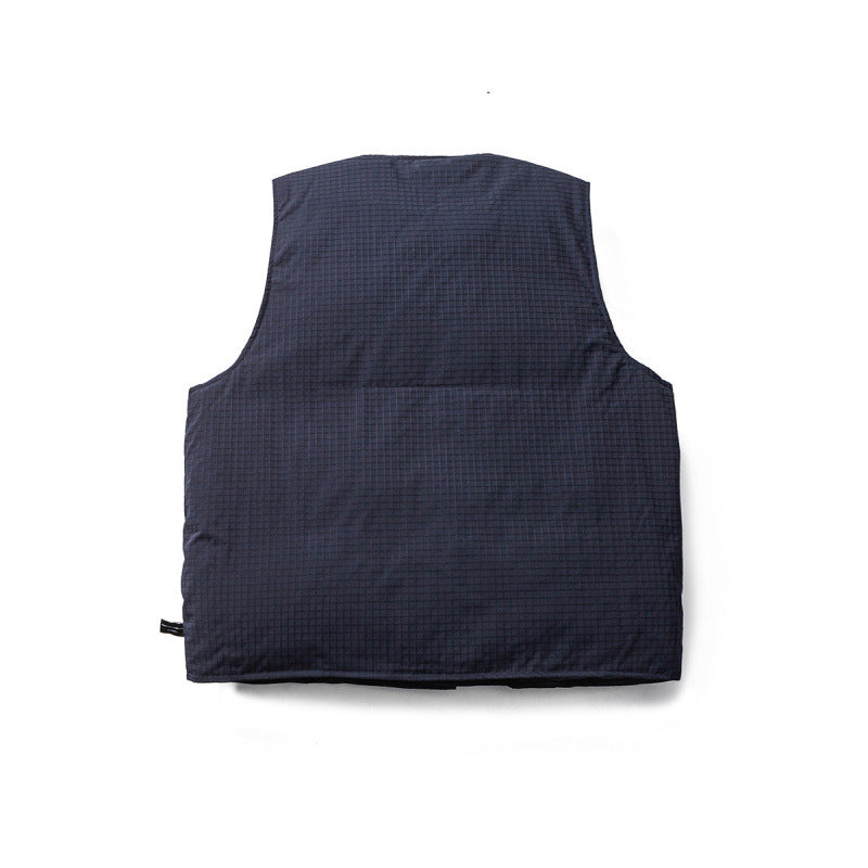 Unisex Gepolsterte Steppweste mit asymmetrischer Front und minimalistischer Silhouette Shop Nory