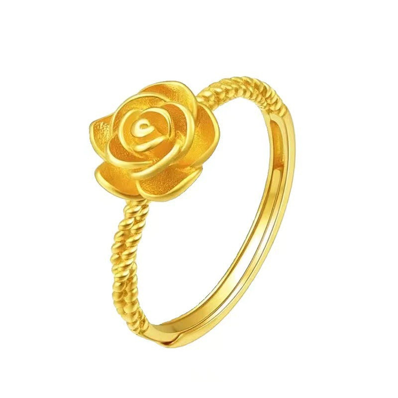 Damen Halskette mit kunstvollem Rosenanhänger aus hochwertigem Metall Shop Nory