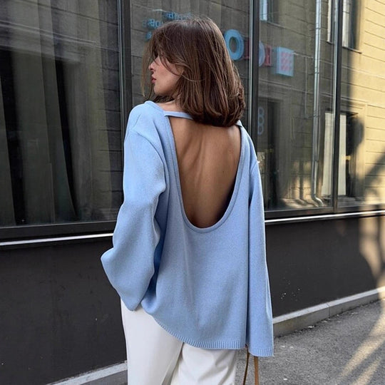 Damen Grobstrick-Kapuzenpullover aus reiner Baumwolle mit Kordelzug Shop Nory