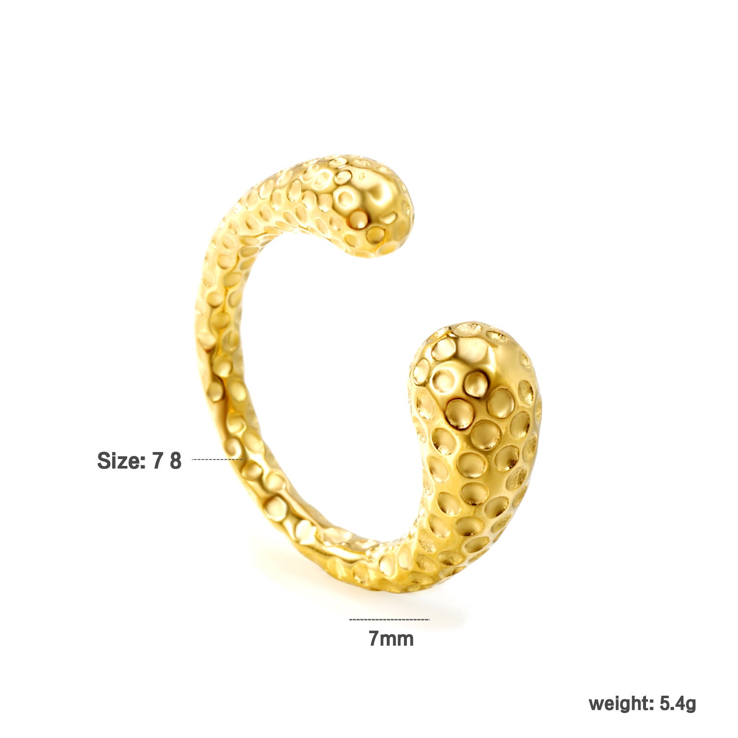 Damen hochwertiger und eleganter Ring mit geschwungenem Design Shop Nory