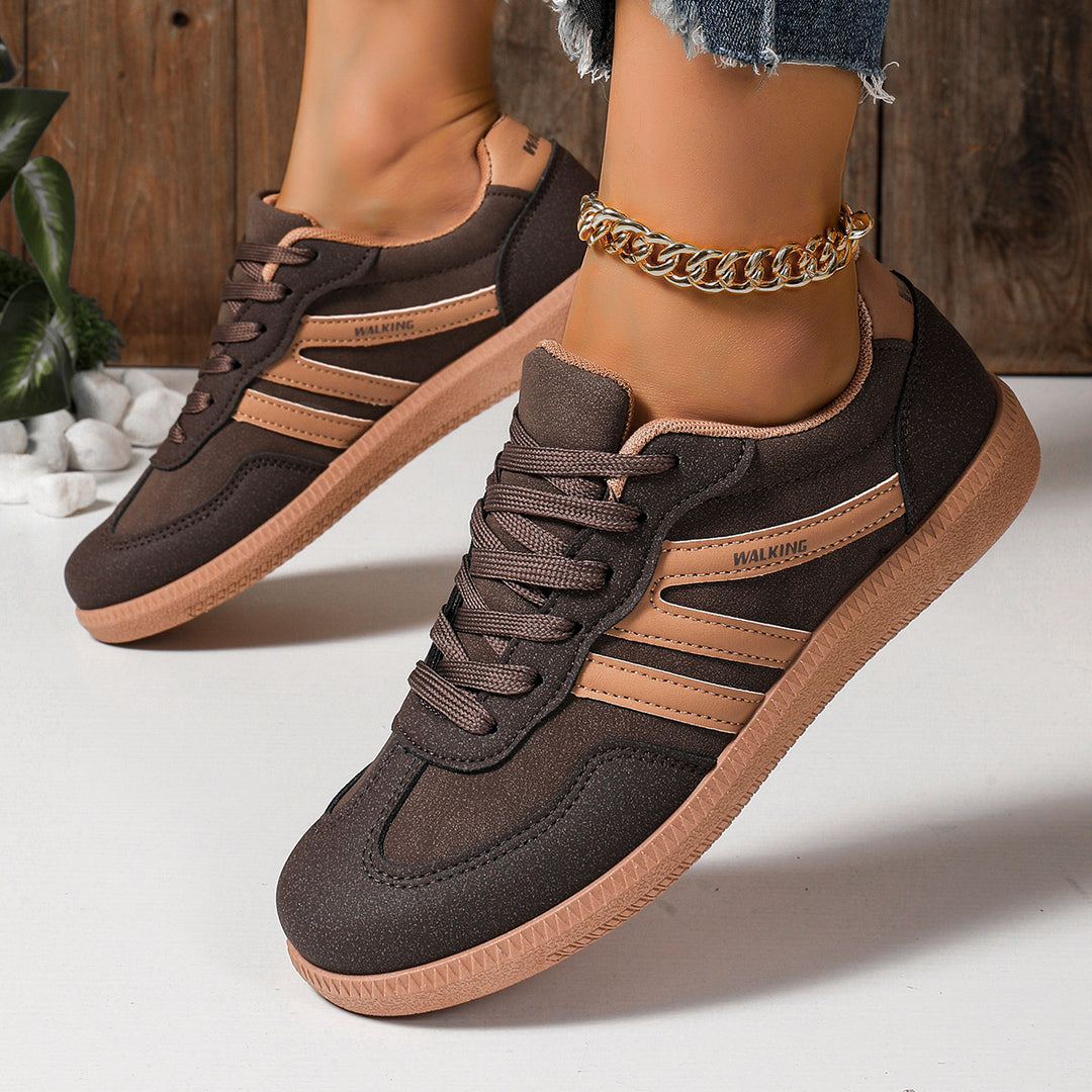 Damen Retro-Sneaker mit Gumsohle und gepolsterter Innensohle Shop Nory